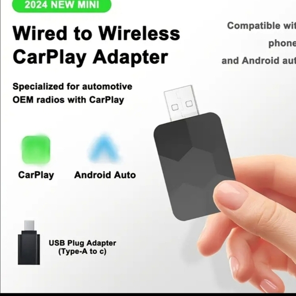 New 
Wireless Carplay Adapter, 2 in 1 Wireless Car Play - Picture 9 of 10